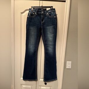 Miss me ladies mid rise boot cut jeans